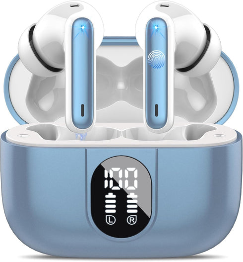 Wireless Earbuds 2024 Bluetooth 5.3 Headphones HiFi Stereo, 40H Playtime in-Ear Earbud, Bluetooth Earbuds with LED Power Display, IP7 Waterproof W...