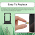 for iPhone 8 Plus Black SIM Card Adapter Replacement Single SIM Version 8Plus Single Card Slot Holder Part with Waterproof Rubber Ring SIM Ejector...