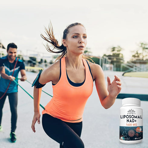 1600 mg Liposomal NAD Supplement, 98% Pure NAD+ Supplement, Superior Absorption, Alternative to Nicotinamide Riboside or NADH to Boost NAD+ for Ag...