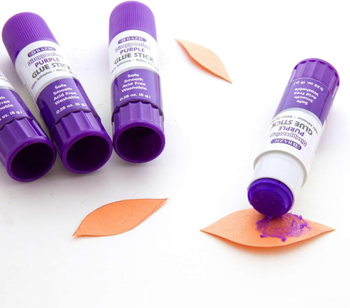 BAZIC 21g / 0.7 Oz. Large Washable Purple Glue Stick, Pack of 2 (2022)...