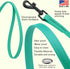 Dogline Biothane Waterproof Dog Leash Strong Coated Nylon Webbing with Black Hardware Odor-Proof for Easy Care Easy to Clean High Performance for ...