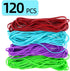 Large Rubber Bands, 120 Pcs Long Rubber Bands, Heavy Duty Rubber Bands,Premium Rubber Bands Office Supplies, Home and kitchen, Assorted Colors Rub...