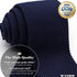Men's Pointed Knit Tie Necktie Width 2.75 inches Washable Solid Color Navy Blue...