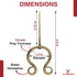 Armory Replicas™ - Hand Forged Pennanular Renaissance Brass Brooch - Iron Brass Medieval Functional Handmade Elegant Cloak Pin Cosplay Costume Dre...
