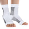 1 Pack Compression Plantar Fasciitis Socks Ankle Compression Sleeve Heels Arch Supports & Heel Pain Relief Ankle Supports for Men and Women (White...