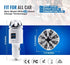 Car Air Purifier 3in1 Premium Stainless Steel HEPA Filter Ionizer w/Dual USB Quick Charge 3.0 USB-Eliminate Allergens Odor Smell, Smoke, Pets, Pol...