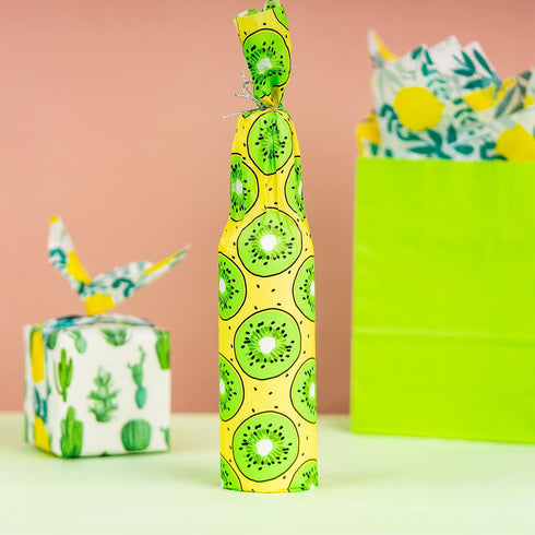 WRAPAHOLIC Wrapping Tissue Paper - 60 Sheets 14 x 20 Inch Fruit and Flamingo Tissue Paper Bulk for Gift Wrapping, Arts & Crafts, Packing and Decor...