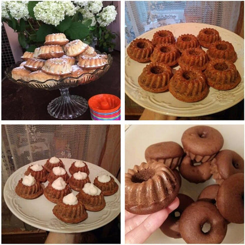 To encounter Silicone Baking Cups, 24 Pack Mini Silicone Baking Cake Molds, Nonstick Cupcake Liners, Bpa Free Fancy Dessert Tray - Jelly and Muffi...