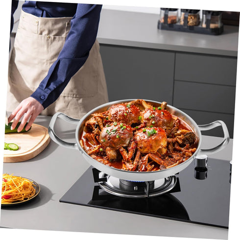 Stainless Steel Griddle Stainless Steel Pots Large Pot for Cooking Korean Pan Small Pots for Cooking Ramen Pot Steel Pans for Cooking Home Cooking...
