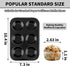 Muffin Baking Pan, Nonstick Premium Carbon Steel Muffin Pan for Baking, Cupcake Tin Cheesecake Pans...