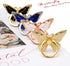 Butterfly Cell Phone Ring Grip Holder, 360 Degrees Rotation Phone Ring Grip Stand, Metal Finger Kickstand Compatible with iPhone, Samsung Galaxy, ...