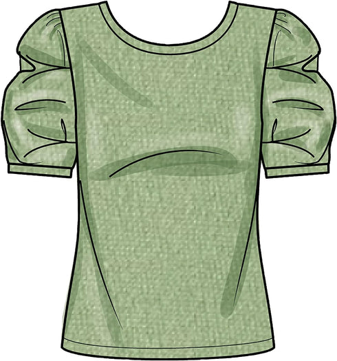 Simplicity Misses' Scoop Neck Knit Top Packet, Code 9272 Sewing Pattern, Sizes XXS-XXL, White...