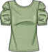 Simplicity Misses' Scoop Neck Knit Top Packet, Code 9272 Sewing Pattern, Sizes XXS-XXL, White...