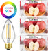 Leools E26 Vintage Edison Bulbs 8W Dimmable LED Bulbs Soft White 3000K 800lm 120V AC E26 Medium Base Light Bulbs for Pendant Light Fixture?6 Pack...