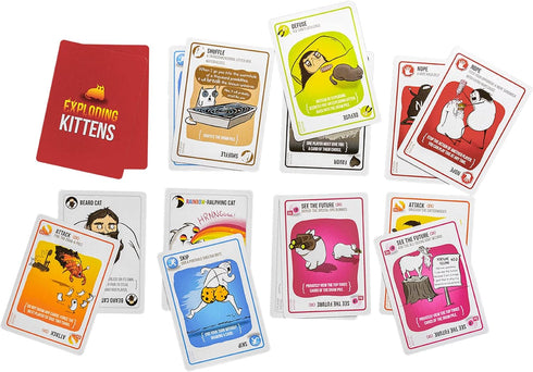 Exploding Kittens Original 2 Player Edition - Hilarious Games for Family Game Night - Funny Card Games for Ages 7 and Up - 56 Cards...