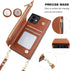 Bocasal Crossbody Wallet Case for iPhone 12/12 Pro with Card Holder,Zipper Card Slot Protector Shockproof Purse Cover with Removable Cross Body St...