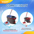 KEEPOW Scrub Brush for O Ceda RinseClean 2 Tank System, Spin Mop Replace Head Base Scrub Brush, Shower Floor Scrubber for Bathroom Kitchen Wall Ti...