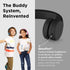 LilGadgets Connect+ Wired Kids Headphones for School with Microphone, Volume Limiting & Noise Cancelling On-Ear Headset with Cord, SharePort Techn...
