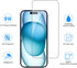 SIBEITU 3 Pack Screen Protector for iPhone 15 Plus with 3 Pack Camera Lens Tempered Glass Protector, 6.7 Inch HD Clear 9H Hardness Full Coverage, ...