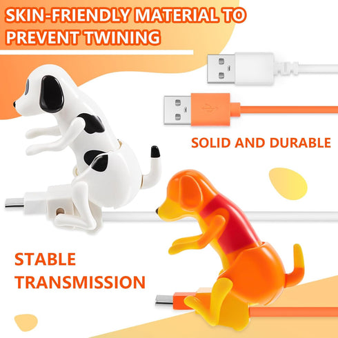 Dog Charging Cable Dog Smartphone USB Cable Charger USB Data Transmission Mini Humping Dog Cable for USB Charging Cable of Mobile Phones, Only Com...