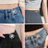 6 Sets Flower Jeans Button Pant Waist Tightener, Adjustable Jean Button Pin, Detachable Jean Button, No Sewing Buttons for Jeans Pant Clips for Lo...