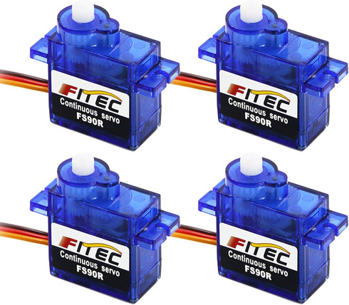 4PCS Feetech 9g FS90R Mini Micro Servo 360 Degree Continuous Rotation Servo Motor for Microbit Robotic Helicopter Airplane Boat...