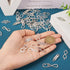Pandahall 42Pcs Infinity Symbol Connectors Charms Alloy Heart Infinity Link Charms 7 Styles Tibetan Style Pendants for DIY Bracelet Necklace Jewel...