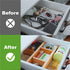 ANTOWIN Bamboo Drawer Dividers Organizers, Drawer Separators Splitter,17-22 inches Long Adjustable Spring-loaded Organizer for Large Utensil, Clot...