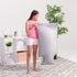 Posh Creations Foam Filling EPS Bean Bag Refill, 75 L, White with EZ-Pour Zipper Spout,...