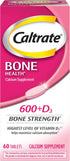 Caltrate 600 Plus D3 Calcium and Vitamin D Supplement Tablets, Bone Health Supplements for Adults - 60 Count...