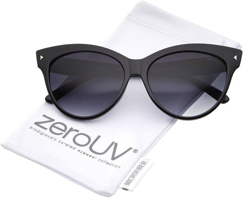 zeroUV - Oversize Vintage Mod Womens Fashion Cat Eye Sunglasses 59mm...