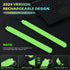 2 PCS LED Armband Rechargeable for Running Walking Cycling, 2024 Version Light Up Armbands for Runners, Running Lights, High Visibility Reflective...