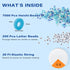 7200pcs Clay Beads Bracelet Making Kit, 10 Blue Colors 6mm Polymer Heishi Beads for Jewelry Making, Friendship Bracelet Kit with Letter Beads Chri...