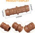 35-Pack Drip Irrigation Barbed Coupling Fittings, Barbed Connectors(17mm) Fit 1/2''(.600 ID) Drip Tubing,Sprinkler Tubing Connector for Drip Irrig...