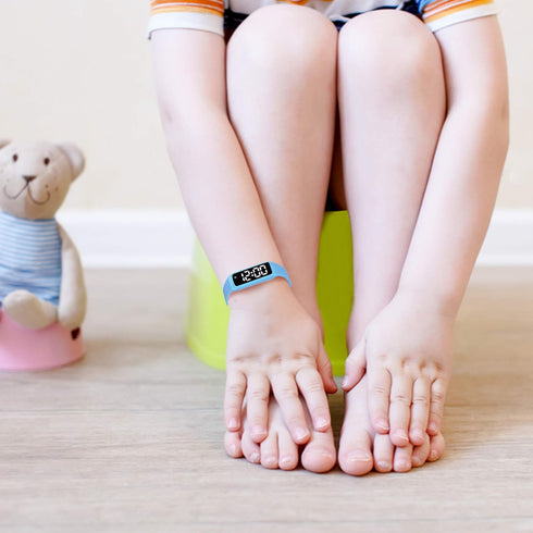 ABC123 Potty Training Watch - Baby Reminder Water Resistant Timer for Toilet Training Kids & Toddler (Blue)...
