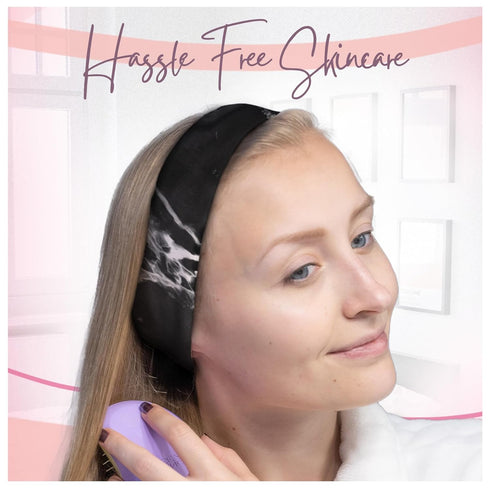 Celestial Silk Spa Headband 100% Mulberry Silk Adjustable Facial Headband for Women - Use for Washing Face, Skincare, Makeup – Silk Beauty Hairban...