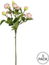 Vickerman 20.5'' Artificial Tea Rose Spray. Includes 3 Sprays per Pack....