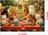 500 Piece Puzzles for Adults - 21" x 15" Jigsaw Puzzles - Difficult Puzzles for Adults Challenging - Purrfect Picnic...