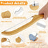 Bread Bow Knife 15.7" Serrated Bread Knife, Wooden Bread Cutter for Homemade Bread, Bow Knife for Sourdough, Bread Slicing Knife Bread Saw Kitchen...