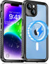 Unitedtime for iPhone 14 Case Magnetic Waterproof with Built-in Screen Protector,Compatible with MagSafe Shockproof Dustproof Heavy Duty Full Body...