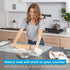 XXL Silicone Pastry Mat – Non-Slip, Easy-Clean Rolling Mat for Dough, Cookies, Pizza & Fondant – Extra Large 23.5” x 31.5” Baking Mat with Printed...