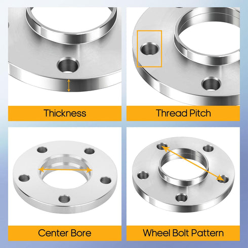 OCPTY 5x120 to 5x120 Wheel Spacers 15mm for 328i 5 Lug Hub Centric Wheel Spacers 72.56mm Compatible With M-Coupe/Roadster with Lug Bolts(12x1.5) f...