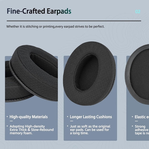 Specialized Replacement Ear Pads for Sennheiser Headphones, Fits HD4.50BT/ HD4.50/ HD4.50BTNC/ HD458BT/ HD450/ HD450BT, Headset Ear Cushion with S...