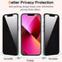 iPhone 13/13 Pro Privacy Screen Protector Mirrored Tempered Glass Film for iPhone 14, Perfect Mirror Effect, Shatterproof, Touch Sensitive, with O...