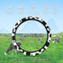 SuperKaKa 3PCS Cow Print Steering Wheel Cover,Auto Cute Anti-slip Breathable Cow-Pattern Shift Gear & Hand Brake Covers Universal Car Interior Acc...