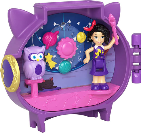 Polly Pocket Pet Connects Compact - Owl, Small...