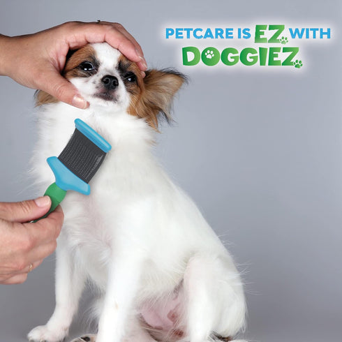 Slicker Brush for Dogs, Cats & Puppies - Deshedding Grooming Brush for Shedding Hair, Fur - Flexible Comb for Grooming Long Haired & Short Hair Br...