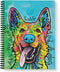 Softcover Love And A Dog Dean Russo 8.5" x 11" Spiral Notebook/Journal, 120 Wide Ruled Pages, Durable Gloss Laminated Cover, Black Wire-o Spiral. ...