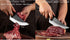 Viking Knife Hand Forged Boning Knife with Sheath & Pocket Knife Sharpener High Carbon Steel Meat Caveman Knife Multipurpose Chef Knives for Campi...