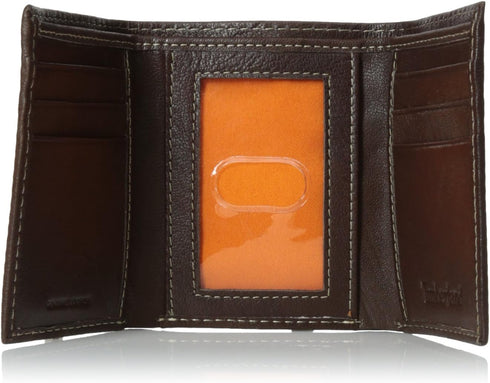 Timberland mens Leather Trifold Wallet With Id Window, Brown (Blix), One Size...